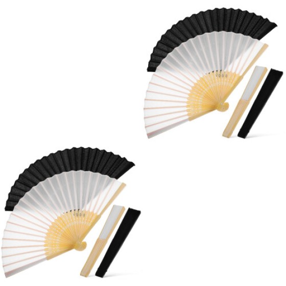 パーティー用の折りたたみ扇子8個セット